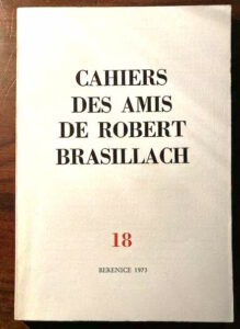 18 - Cahiers des Amis de Robert Brasillach